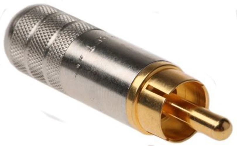Switchcraft Cable Mount RCA Plug with Gold Plated Contacts, 6A - Image 1 of 1