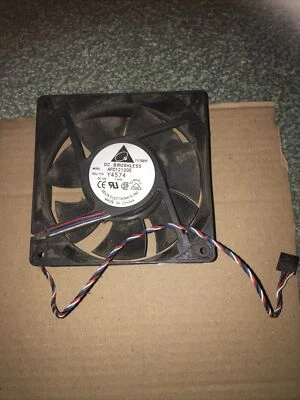 Dell H9073 0H9073 G9096 Case Cooling Fan Delta AFC1212DE Y4574 120mm 12v  - Image 1 of 2