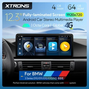 HD 12.3" Android 14 4G+64GB Car Radio Stereo GPS For BMW 3er E90 E91 E92 E93 CCC - Picture 1 of 23