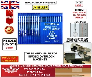 RMX29 B-29A UY3029GS S=130/21 RIMOLDI OVERLOCK INDUSTRIAL SEWING MACHINE NEEDLE - Picture 1 of 4
