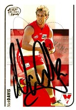 ✺Signed✺ 2005 SYDNEY SWANS AFL Premiers Card NICK DAVIS