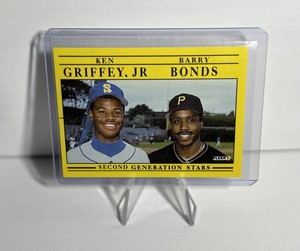 SUPER RARE ERROR!! 1990 Fleer 2nd Generation Stars Ken GriffeyJr&Barry Bonds#710