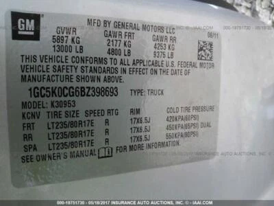 Alternador usado se adapta a: camioneta Chevrolet Silverado 3500 2011 125 amperios grado B Foto 1 de 4