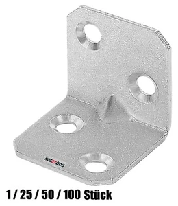 Conector angular 25 x 25 x 25 mm espesor acero ángulo de construcción orifici... - Imagen 1 de 29