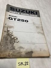 Suzuki GT250 K L Catalogo Monete Ricambio Parts Lista Gt 250