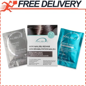 Malibu C Mini Rehab Set Scalp Wellness + Miracle Repair 12ml - Picture 1 of 11