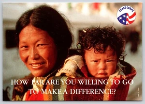 Postal Cuerpo de Paz Publicidad Marca la Diferencia Dolpa Madre e Hijo - Imagen 1 de 2