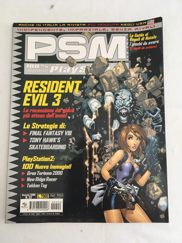 RIVISTA PSM ITALIA MENSILE PLAYSTATION - NUM. 22 GENNAIO 2000 - VIDEOGAMES PS - Immagine 1 di 1