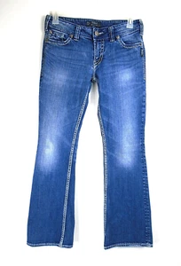 Silver Jeans Damen Suki Surplus Mid Rise Boot Medium Wash Größe 30x32 - Bild 1 von 9