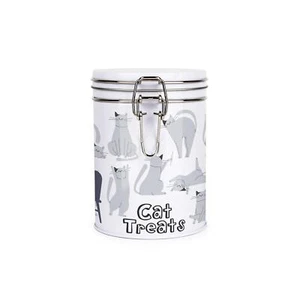 Bote de golosinas funky de dibujos animados para gatos - Lata de regalo de almacenamiento temática para gatos novedosa - Imagen 1 de 5