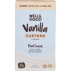 Well & Good Plant Based Vanilla Custard Powder 250g - Picture 1 of 4