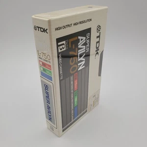 Cinta de casete de video en blanco TDK Super Avilyn L-750 Betamax Beta de colección NUEVA sellada - Imagen 1 de 6