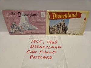 Vintage Disneyland Color Foldout Postcard Sets 1955 & 1965 36 Szenen Souvenir - Bild 1 von 15
