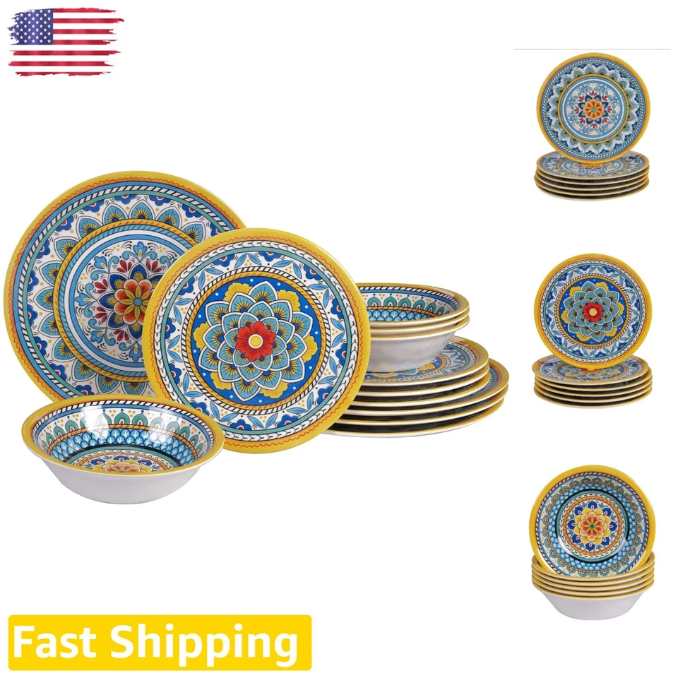 12pc Melamine Portofino Dinnerware Set - Certified International