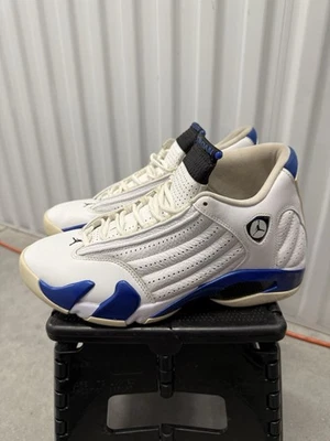 Nike Air Jordan 14 XIV Retro Blanco Hyper Royal Para hombres Talla 9.5 EE. UU. - 487471-104 Foto 1 de 4
