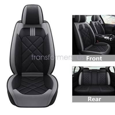 Car 5 Seat Covers PU Leather Protector For Chevrolet Blazer Camaro Colorado - Image 1 of 4