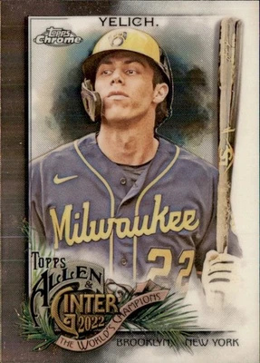2022 Topps Allen & Ginter - Christian Yelich Milwaukee Brewers #74 - Image 1 of 2