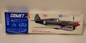 Comet Curtis’s P40 Tiger Shark 18” Wingspan Balsa Wood Model Kit #3201 - Picture 1 of 4
