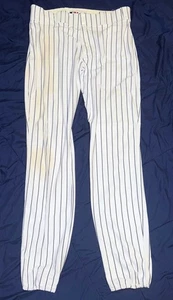 SHELLEY DUNCAN GAME USED OLD YANKEE STADIUM FINAL SEASON PINSTRIPE UNIFORM PANTS - Picture 1 of 3