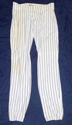 SHELLEY DUNCAN GAME USED OLD YANKEE STADIUM FINAL SEASON PINSTRIPE UNIFORM PANTS - Image 1 of 3