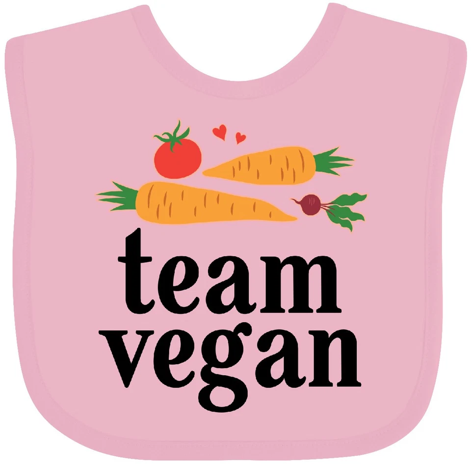 Babero vegano Inktastic Vegetarian Team jardinería alimentación saludable sin carne para Foto 1 de 1