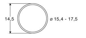 Roco HO 40076 Traction Tires 10pcs set AC 15.4–17.5 mm - Picture 1 of 1