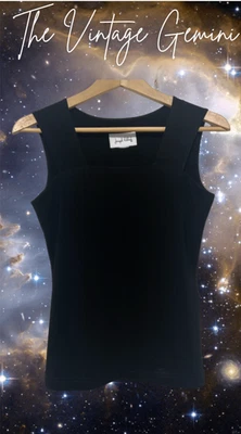 Pullover tejido Joshep Ribkoff cuadrado sin mangas cuello cuadrado talla 6 Foto 1 de 4