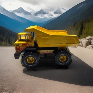 Vintage 80s Tonka Turbo Diesel Dump Truck XMB-975 Pressed Steel 1980s USA Made - Picture 1 of 9
