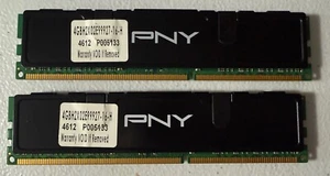 PNY 8GB (2X4GB) PC3-1600MHz DDR3-12800 1.9V 4GBH2X02E99927-16-H - Picture 1 of 2