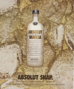 2004 Absolut Vanilla: Absolut Snap Vintage Print Ad - Bild 1 von 1