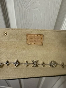 Authentic 18K White Gold Luois Vuitton Bracelet Monogram With Box 12.5 Grams - Picture 1 of 16