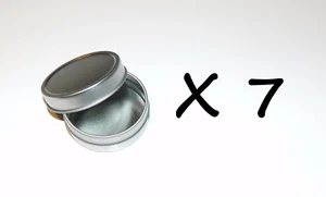 7 X 1 oz Cubierta redonda con tapa sin cordones Vacía Supervivencia Artesanías Almacenamiento Contenedor de lata - Imagen 1 de 2