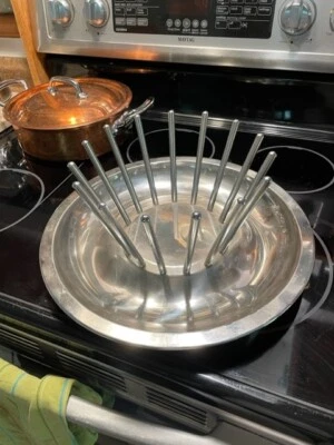 Tigela de frutas Lauffer Collection by Towle aço inoxidável 18/10 - Imagem 1 de 3