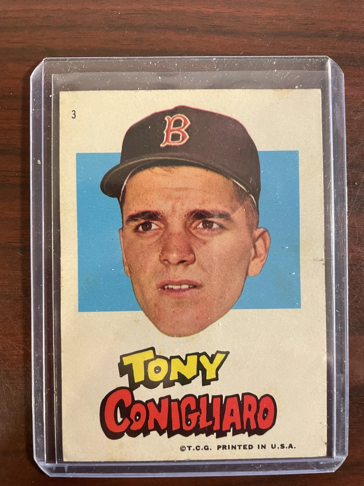 1967 Topps Stickers Boston Red Sox #3 Tony Conigliaro