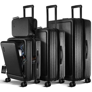 4 PC Suitcase Set with Spinner Wheels, TSA Lock Expandable Hardshell Luggage Set - Picture 1 of 12