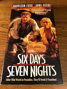 Six Days Seven Nights VHS VCR Video Tape Movie Anne Heche, Harrison Ford Used - Picture 1 of 7