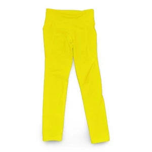 Old Navy Active Powersoft Hi-Rise Go Dry Leggings Girls Sz L 10-12, Neon Yellow - Picture 1 of 4