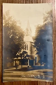 RPPC 1907 Church Of The Redeemer, Merrick, NY Vintage Real Photo Postcard - Picture 1 of 2