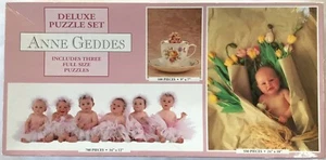 Anne Geddes - Deluxe Puzzle Set - 3 Complete Puzzles - Brand New - Still Sealed - Picture 1 of 4