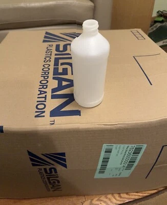 135 Of 16oz Plastic Bottles Modem Round High Density Polyethylene 28-400 Neck - Image 1 of 2