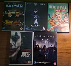 5 DC DVDs (Batman, Batman Returns, Joker, Birds of Prey, ZS Justice League) - Picture 1 of 11