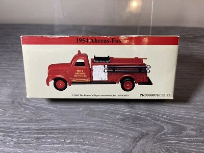 2001 Readers Digest 1954 Ahrens-Fox 1:64 Die Cast Fire Truck - Image 1 of 2