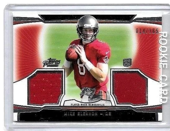 MIKE GLENNON 2013 TOPPS PRIME DUAL ROOKIE WORN JERSEYS#/165 - Image 1 of 1