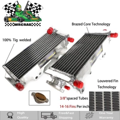 R&L Cooling Radiator For Honda CR250R CR 250R CR250 R  1992-1996 1995 1994 1993 - Image 1 of 4