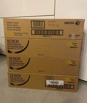 Original Xerox WorkCentre 7132, 7232, 7242 Toner Yellow/Gelb - Bild 1 von 3