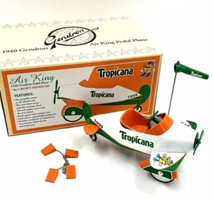 1940 Gendron Air King Pedal plane Tropicana Orange Juice Crown Premiums Employee - Picture 1 of 20