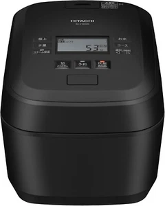 HITACHI RZ-V100HM-K Rice Cooker 5.5 Cups Pressure Steam 100V Black/Made in Japan - Picture 1 of 12