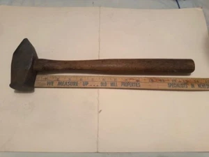 Vintage  42  OZ (TOTAL WEIGHT) Cross Peen Hammer  - 13 1/2" LONG HW HANDLE - Picture 1 of 13