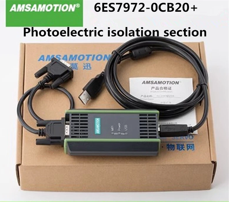 Suitable for Siemens s7-200 300 plc programming cable 6ES7972-0CB20+. - Image 1 of 1