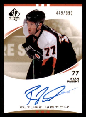 2007-08 SP Authentic #236 Ryan Parent AU RC - Image 1 of 2